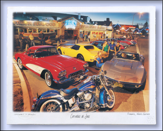 LS  002 - "Corvettes at Joe's" - Joe's Restaurant, Fremantle, Western Australia
